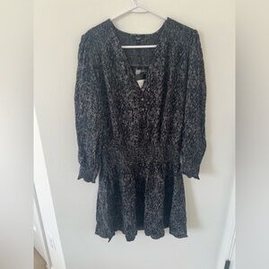 Rails Black Long Sleeve Dress